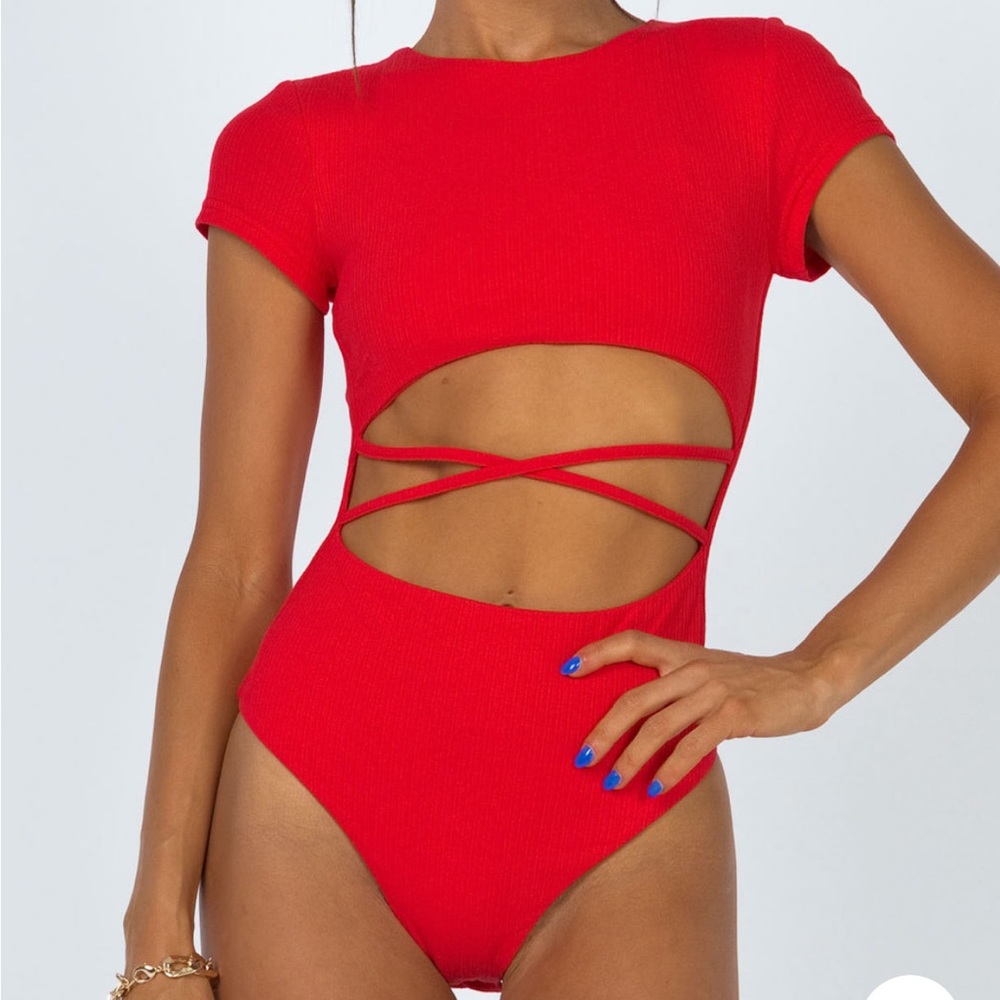Princess Polly Bodysuit Red